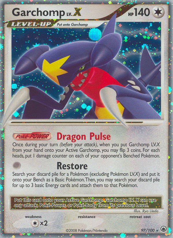 Garchomp LV.X (97/100) [Diamond & Pearl: Majestic Dawn] | Cracking-Singles