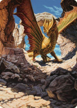 Ancient Brass Dragon Art Card (02) [Commander Legends: Battle for Baldur's Gate Art Series] | Cracking-Singles