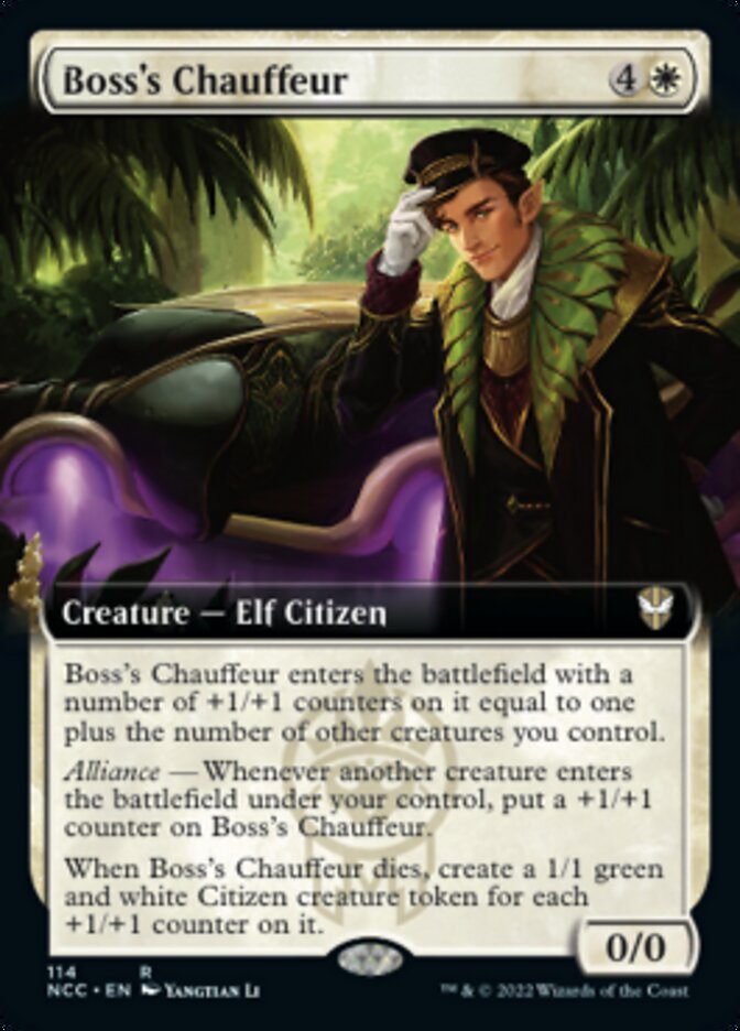 Boss's Chauffeur (Extended Art) [Streets of New Capenna Commander] | Cracking-Singles