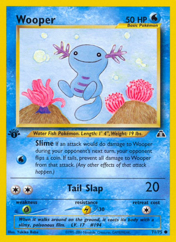 Wooper (71/75) [Neo Discovery 1st Edition] | Cracking-Singles