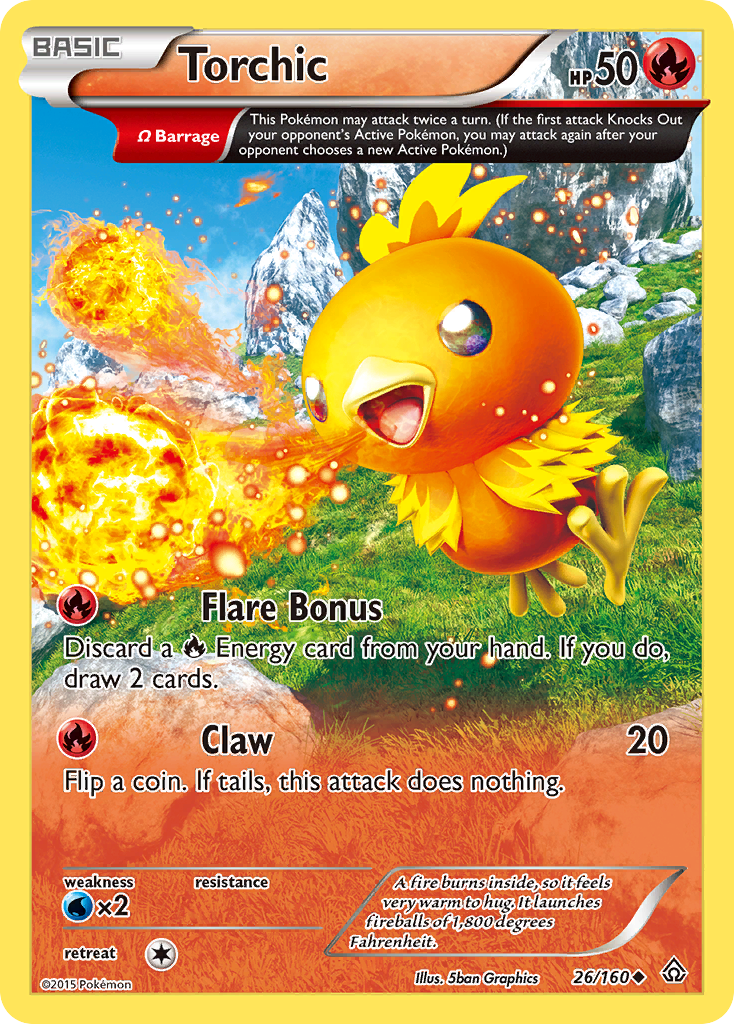 Torchic (26/160) [XY: Primal Clash] | Cracking-Singles