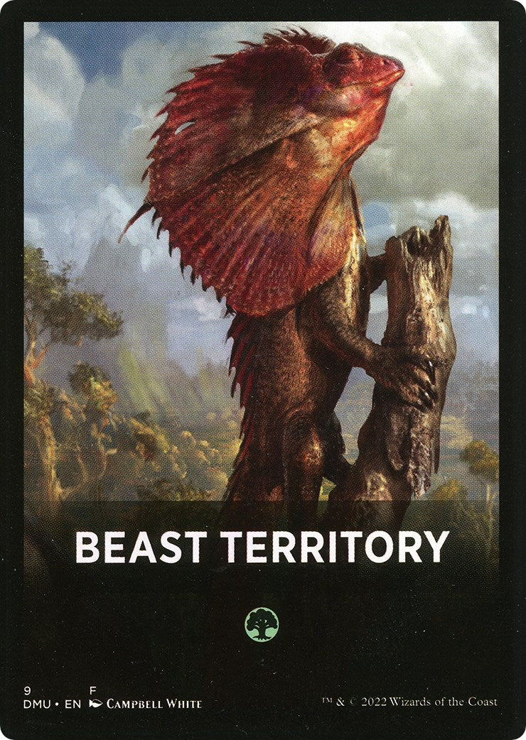 Beast Territory Theme Card [Dominaria United Tokens] | Cracking-Singles