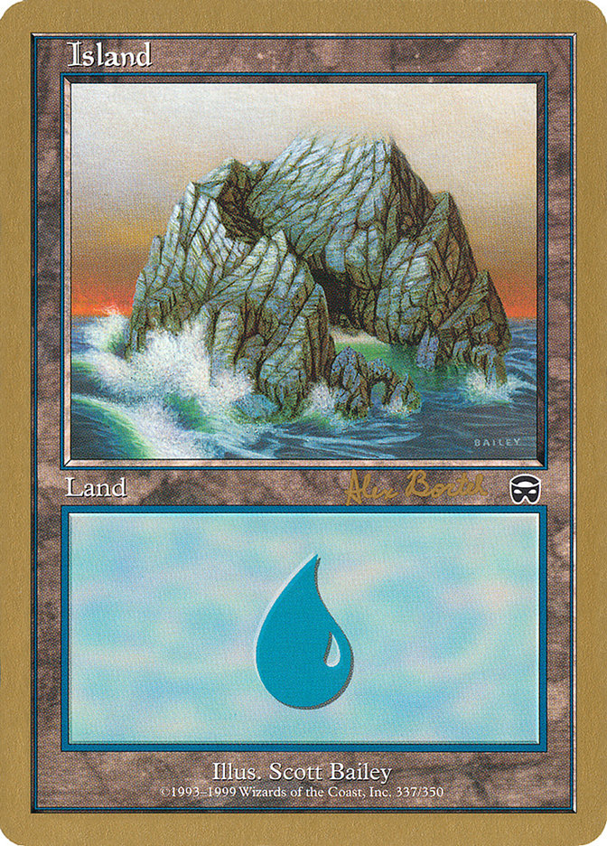 Island (ab337a) (Alex Borteh) [World Championship Decks 2001] | Cracking-Singles