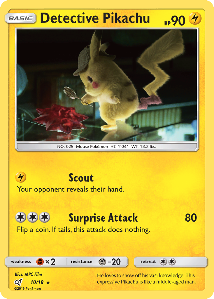 Detective Pikachu (10/18) [Sun & Moon: Detective Pikachu] | Cracking-Singles