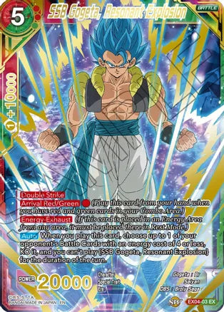 SSB Gogeta, Resonant Explosion (Gold Stamped) [EX04-03] | Cracking-Singles