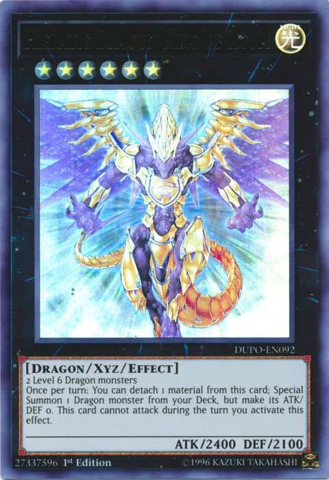 Hieratic Dragon King of Atum [DUPO-EN092] Ultra Rare | Cracking-Singles