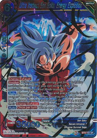 Ultra Instinct Son Goku, Energy Explosion [BT9-104] | Cracking-Singles