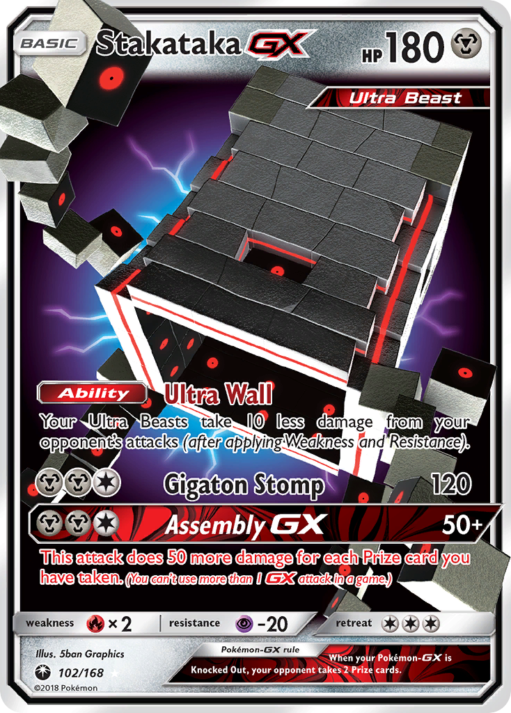 Stakataka GX (102/168) [Sun & Moon: Celestial Storm] | Cracking-Singles