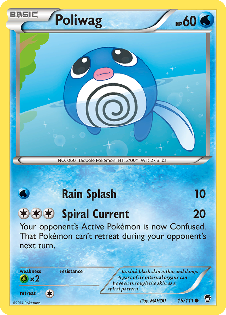 Poliwag (15/111) [XY: Furious Fists] | Cracking-Singles