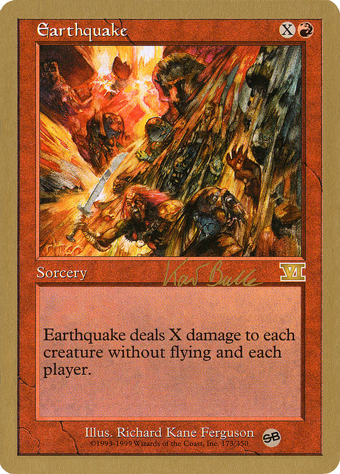 Earthquake (Kai Budde) (SB) [World Championship Decks 1999] | Cracking-Singles