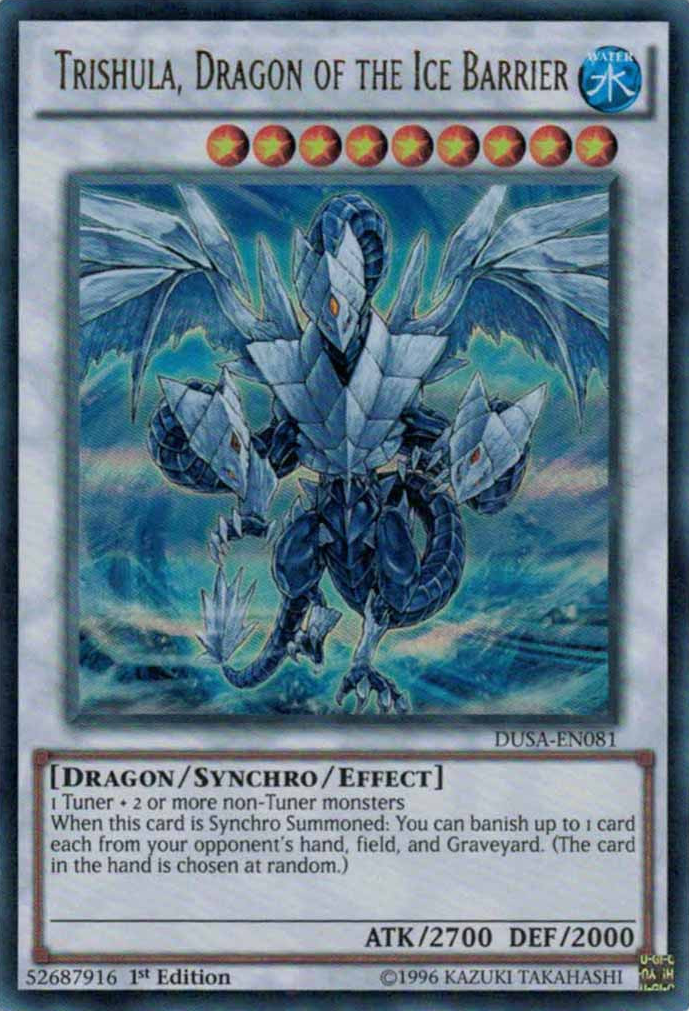 Trishula, Dragon of the Ice Barrier [DUSA-EN081] Ultra Rare | Cracking-Singles