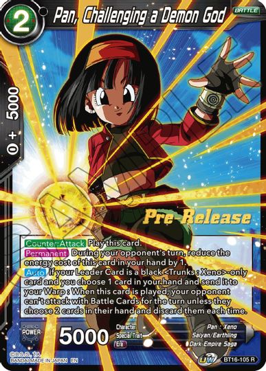 Pan, Challenging a Demon God (BT16-105) [Realm of the Gods Prerelease Promos] | Cracking-Singles