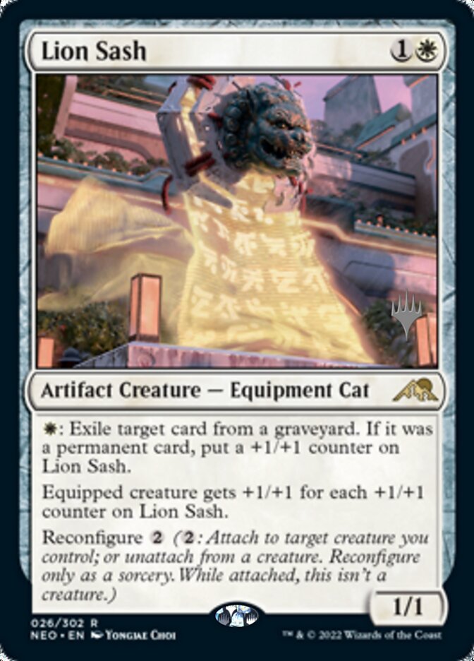 Lion Sash (Promo Pack) [Kamigawa: Neon Dynasty Promos] | Cracking-Singles