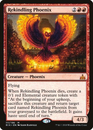 Rekindling Phoenix [Rivals of Ixalan] | Cracking-Singles