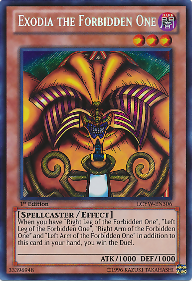 Exodia the Forbidden One [LCYW-EN306] Secret Rare | Cracking-Singles