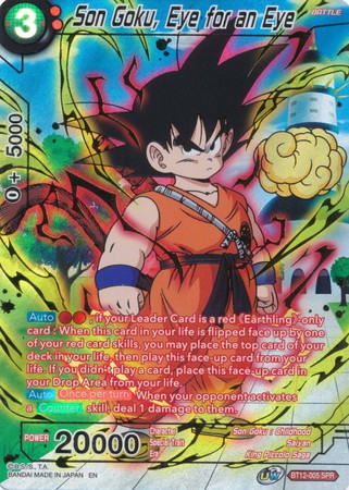 Son Goku, Eye for an Eye (SPR) [BT12-005] | Cracking-Singles