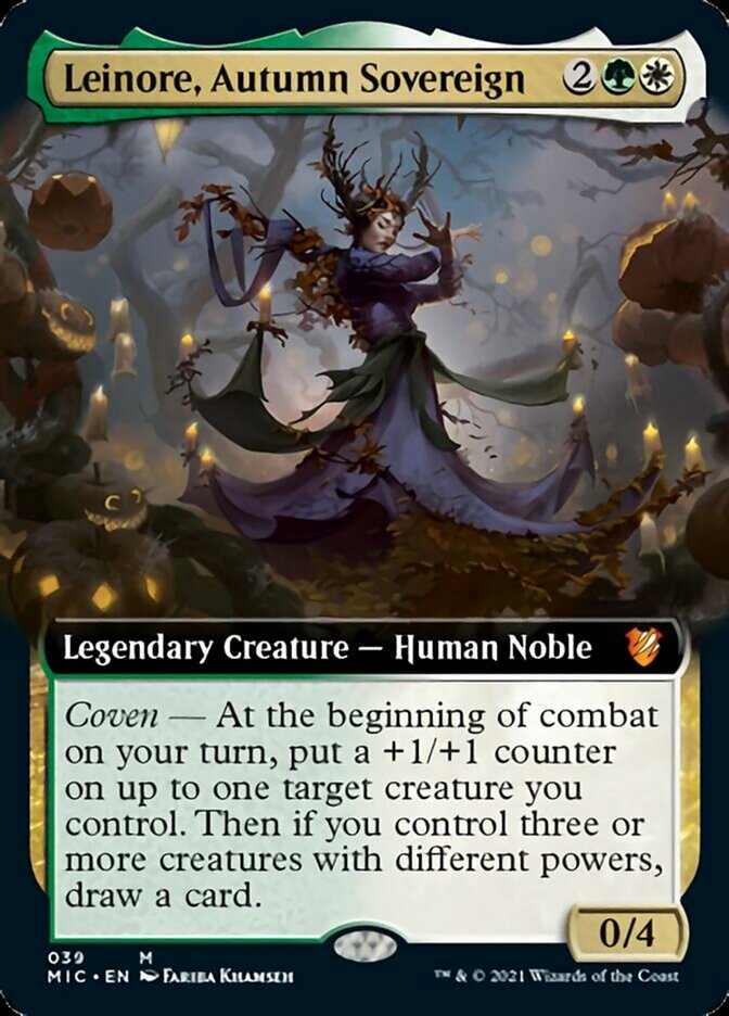 Leinore, Autumn Sovereign (Extended) [Innistrad: Midnight Hunt Commander] | Cracking-Singles