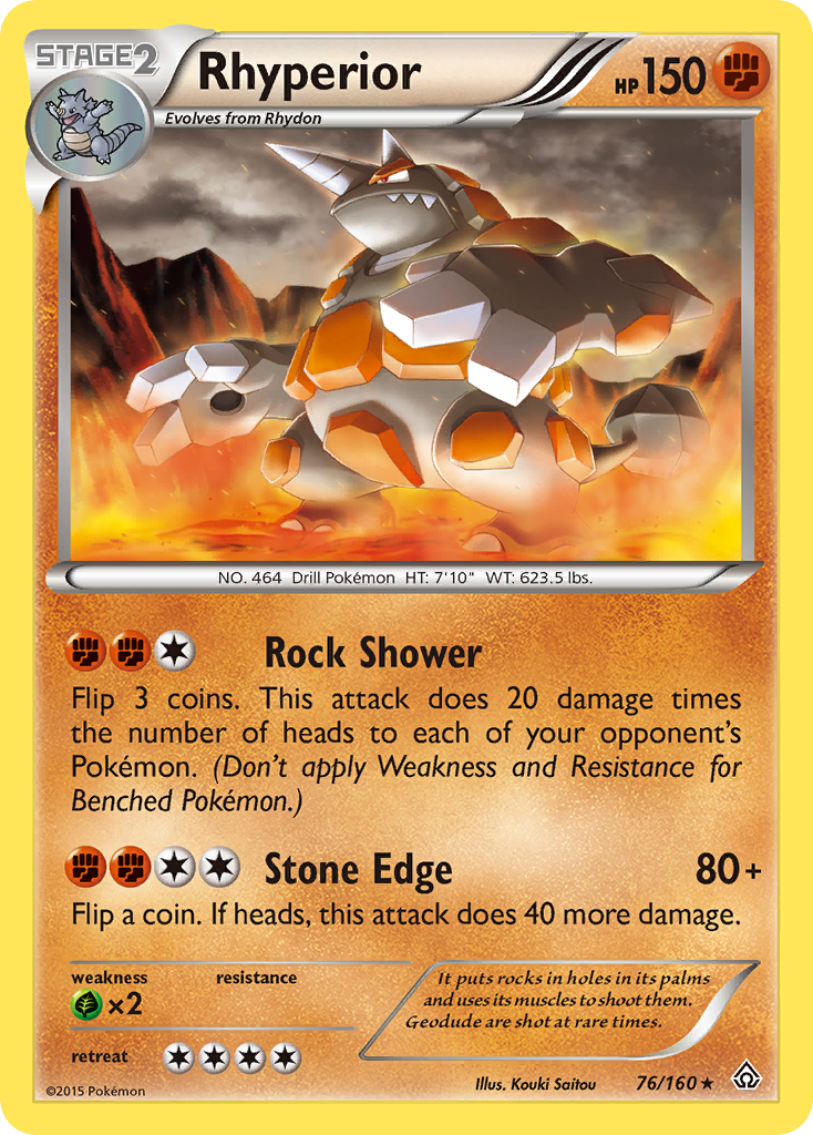 Rhyperior (76/160) [XY: Primal Clash] | Cracking-Singles