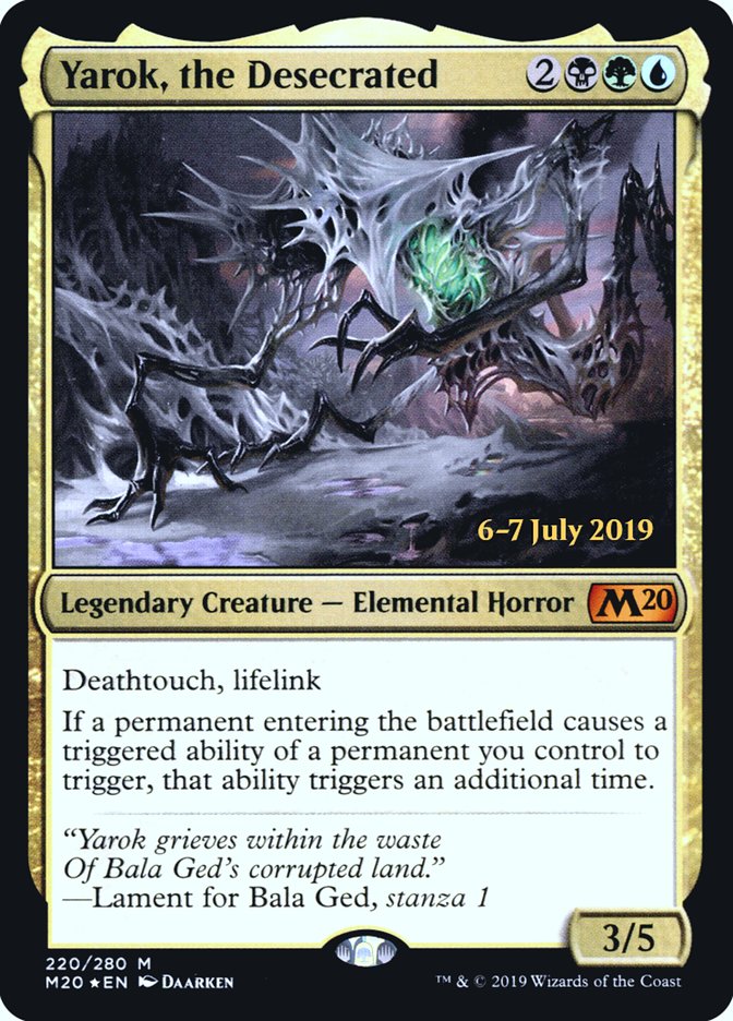 Yarok, the Desecrated  [Core Set 2020 Prerelease Promos] | Cracking-Singles