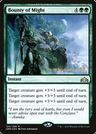 Bounty of Might [Guilds of Ravnica Promos] | Cracking-Singles