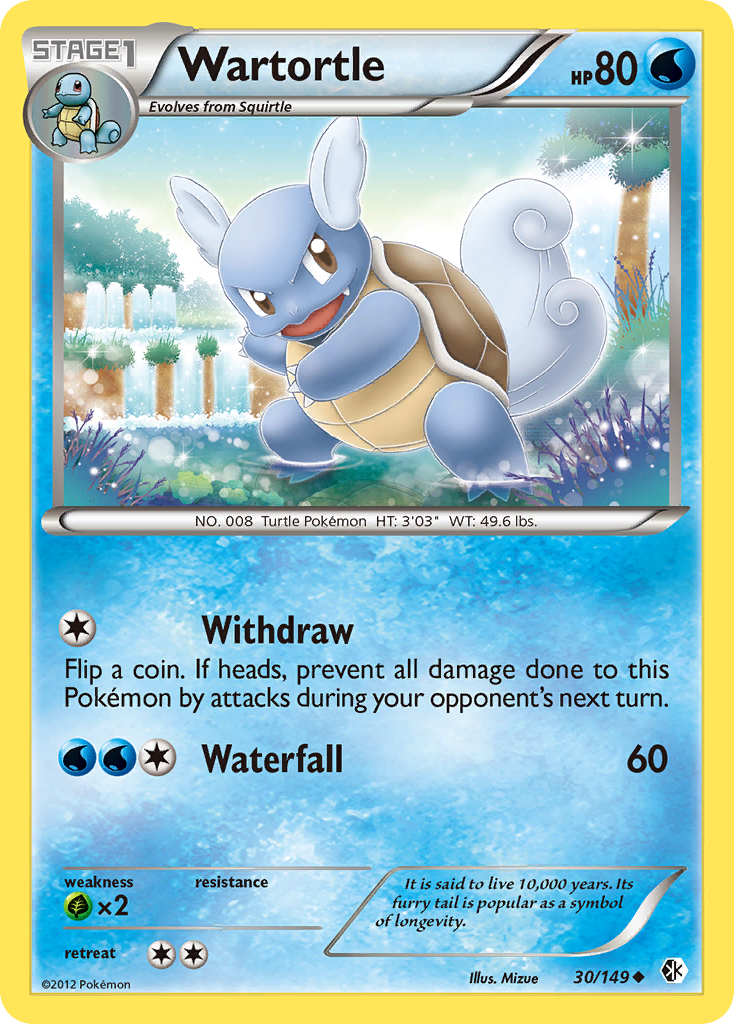 Wartortle (30/149) [Black & White: Boundaries Crossed] | Cracking-Singles