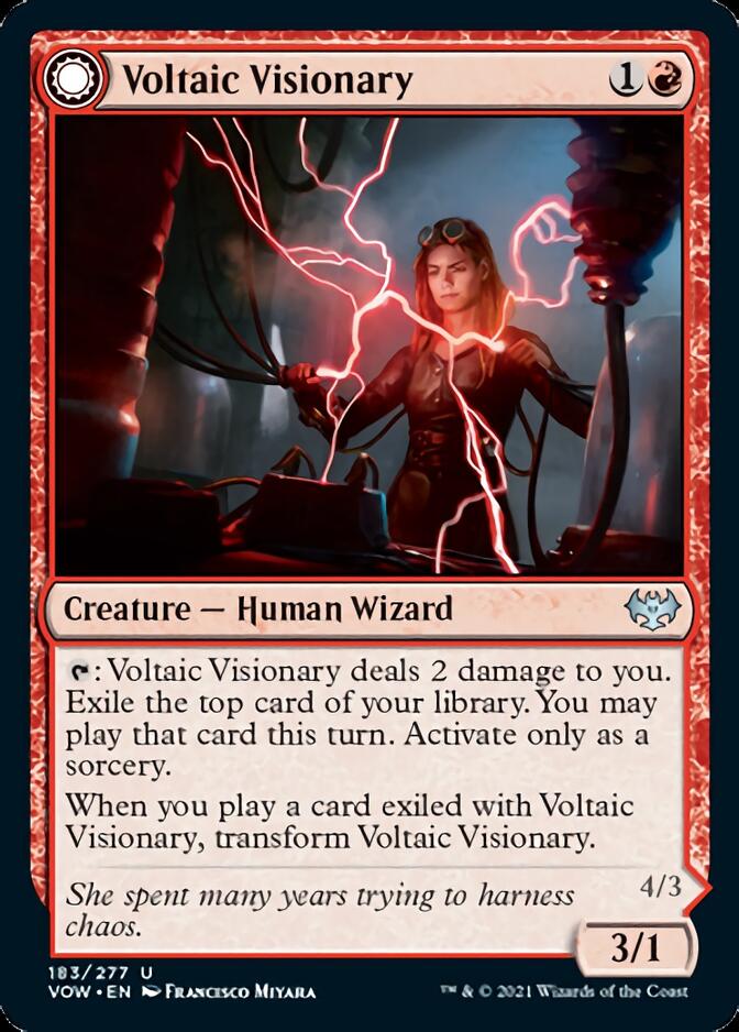 Voltaic Visionary // Volt-Charged Berserker [Innistrad: Crimson Vow] | Cracking-Singles