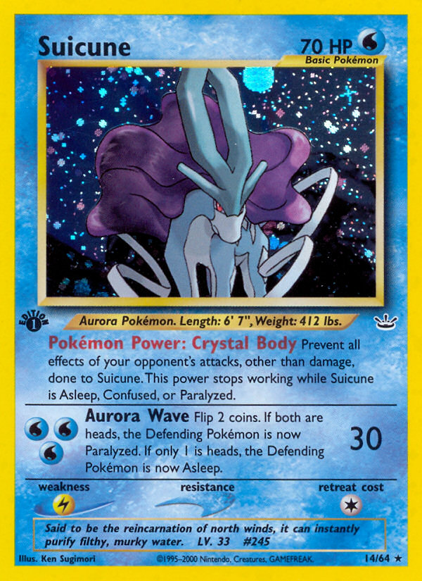 Suicune (14/64) [Neo Revelation 1st Edition] | Cracking-Singles