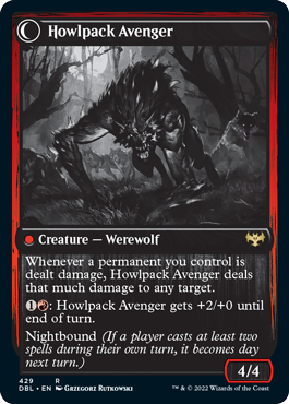 Ill-Tempered Loner // Howlpack Avenger [Innistrad: Double Feature] | Cracking-Singles