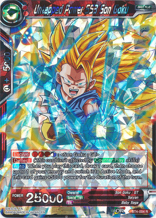 Untapped Power SS3 Son Goku (Shatterfoil) (BT4-004) [Dragon Brawl] | Cracking-Singles