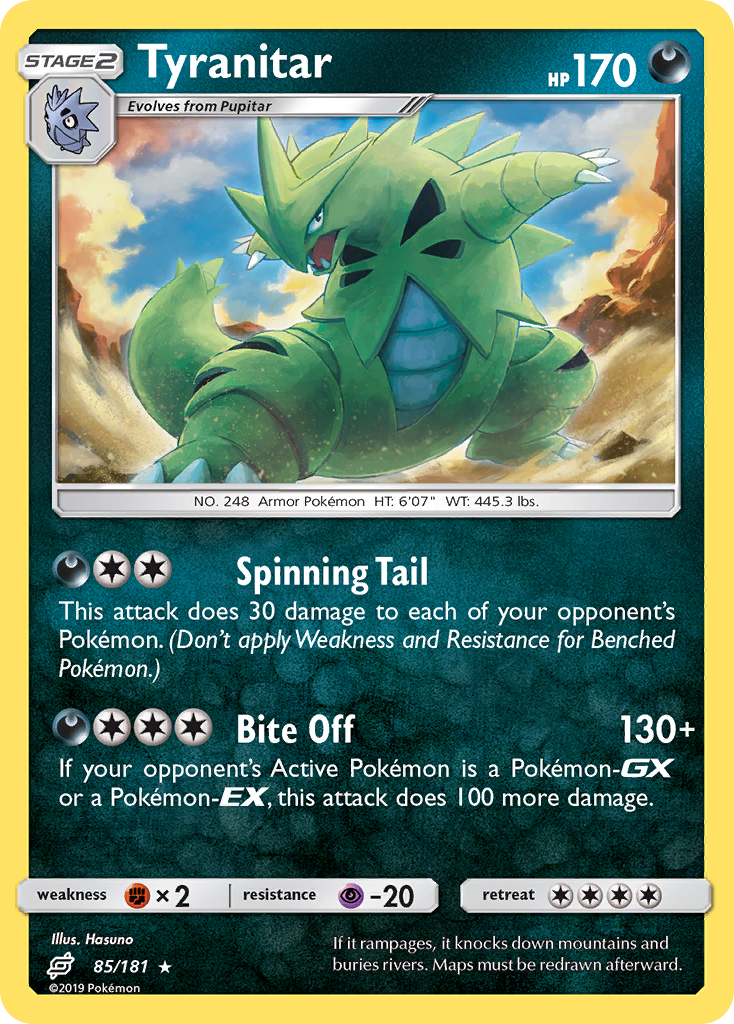 Tyranitar (85/181) [Sun & Moon: Team Up] | Cracking-Singles