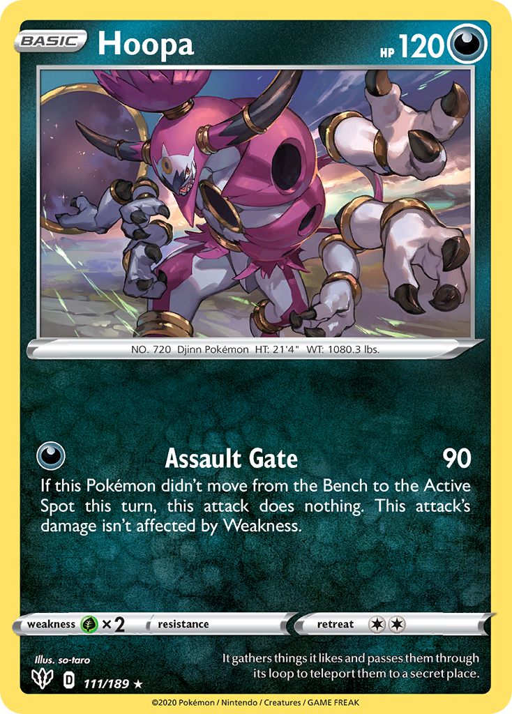 Hoopa (111/189) [Sword & Shield: Darkness Ablaze] | Cracking-Singles