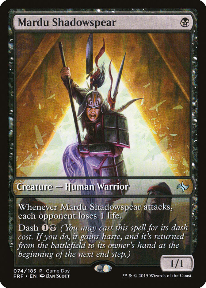 Mardu Shadowspear (Game Day) [Fate Reforged Promos] | Cracking-Singles