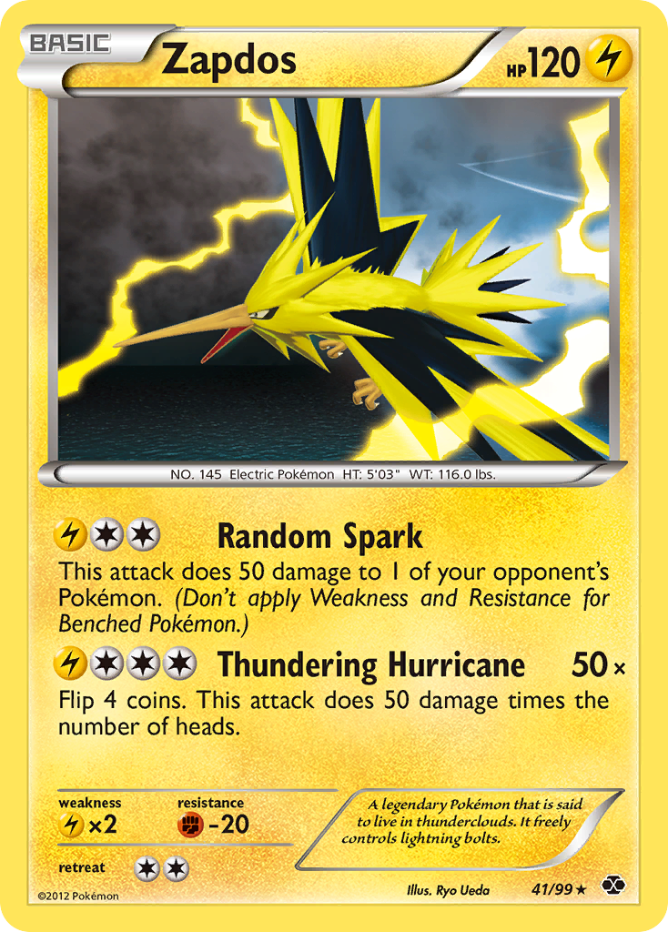 Zapdos (41/99) [Black & White: Next Destinies] | Cracking-Singles