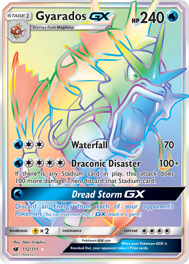 Gyarados GX (112/111) [Sun & Moon: Crimson Invasion] | Cracking-Singles