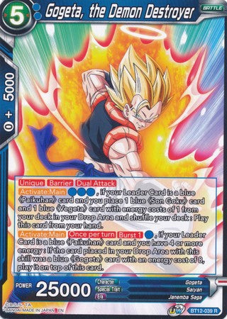 Gogeta, the Demon Destroyer [BT12-039] | Cracking-Singles