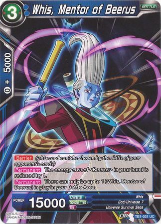 Whis, Mentor of Beerus [TB1-031] | Cracking-Singles