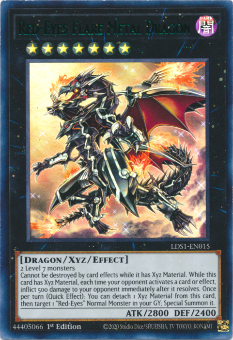 Red-Eyes Flare Metal Dragon (Green) [LDS1-EN015] Ultra Rare | Cracking-Singles