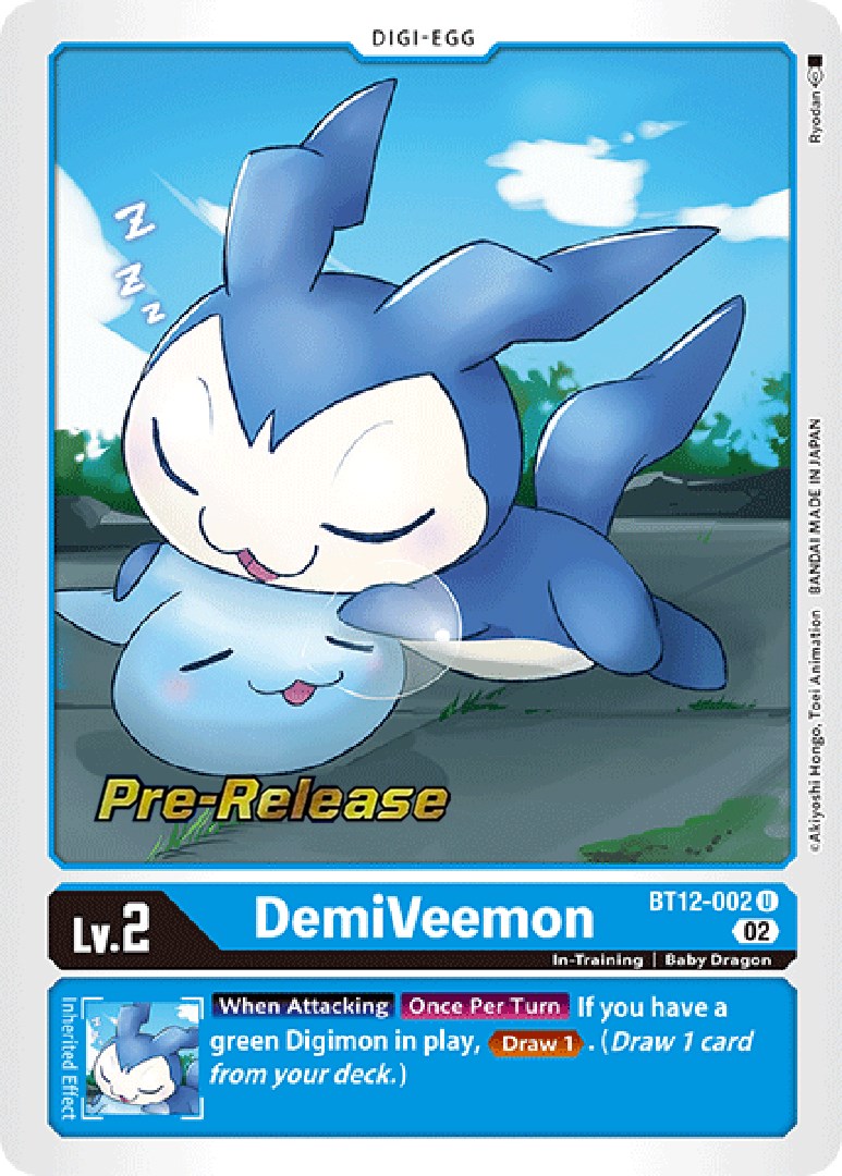 DemiVeemon [BT12-002] [Across Time Pre-Release Cards] | Cracking-Singles