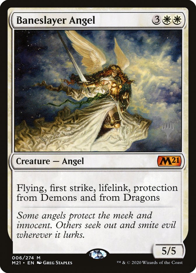 Baneslayer Angel (Promo Pack) [Core Set 2021 Promos] | Cracking-Singles