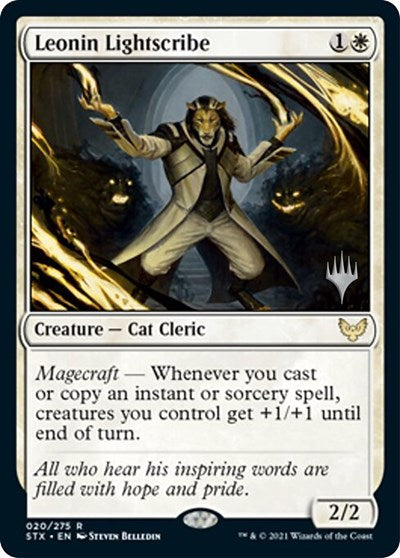 Leonin Lightscribe (Promo Pack) [Strixhaven: School of Mages Promos] | Cracking-Singles