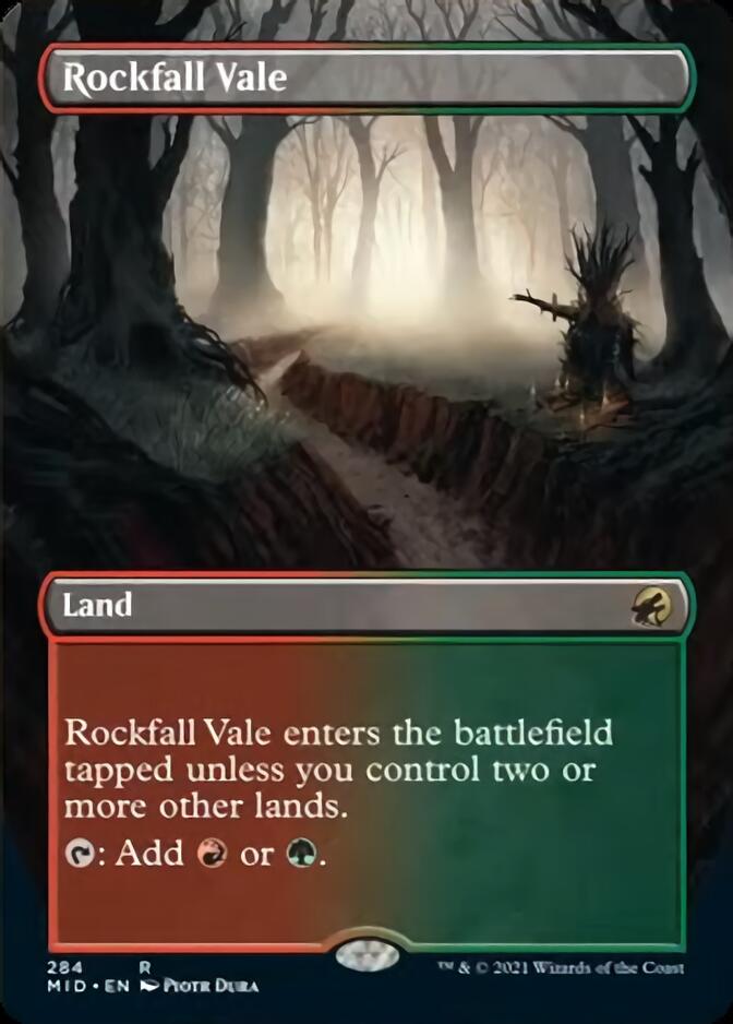 Rockfall Vale (Borderless) [Innistrad: Midnight Hunt] | Cracking-Singles