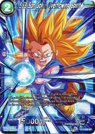 SS3 Son Goku, Overflowing Spirit [BT11-050] | Cracking-Singles