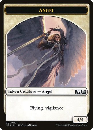 Angel Token [Core Set 2019 Tokens] | Cracking-Singles