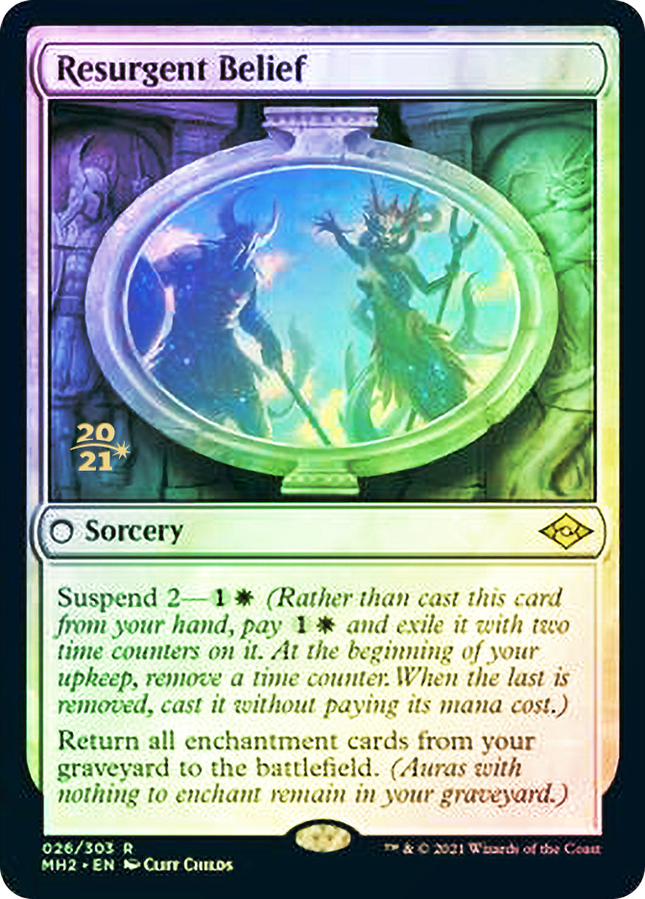 Resurgent Belief [Modern Horizons 2 Prerelease Promos] | Cracking-Singles