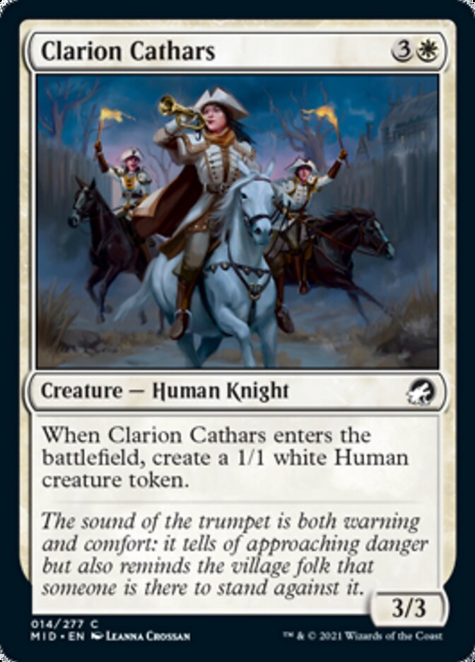 Clarion Cathars [Innistrad: Midnight Hunt] | Cracking-Singles