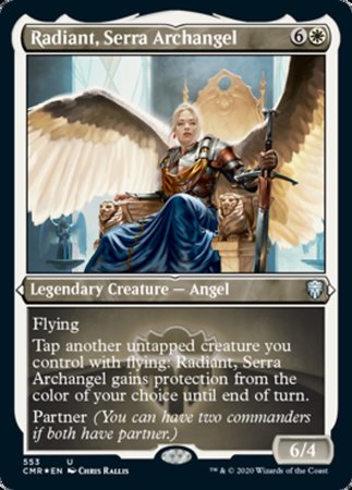 Radiant, Serra Archangel (Foil Etched) [Commander Legends] | Cracking-Singles