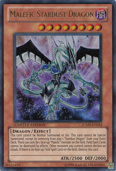 Malefic Stardust Dragon [JUMP-EN043] Ultra Rare | Cracking-Singles