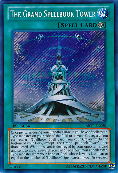 The Grand Spellbook Tower [ABYR-EN060] Secret Rare | Cracking-Singles