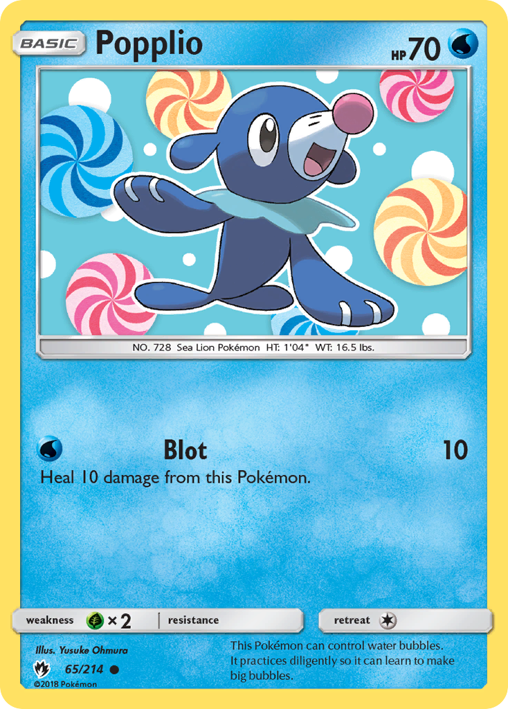 Popplio (65/214) [Sun & Moon: Lost Thunder] | Cracking-Singles