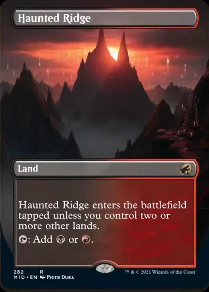 Haunted Ridge (Borderless) [Innistrad: Midnight Hunt] | Cracking-Singles